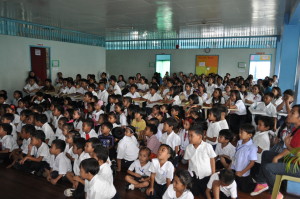 Students in Bacolod school at a Student Gathering