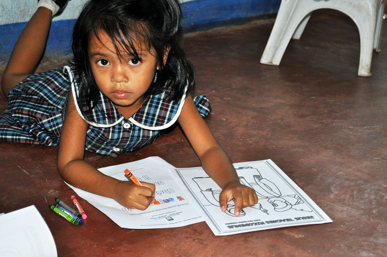 Enjoying activities in ABC School in Binalbagan, Philippines