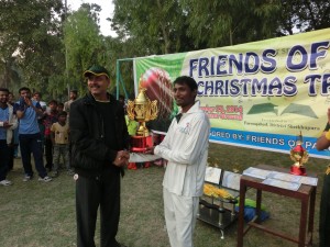 Captain of ABC Cricket Team Receive Trophy From Dr. Zubaid Khan