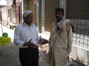 Late S. A. Ditta Explaining to a Parent About the Mission of ABC